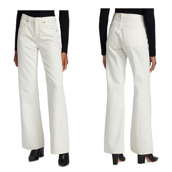 Nili Lotan Juliet High Waist Jeans in Cream Wash Size 25 - Picture 2 of 16